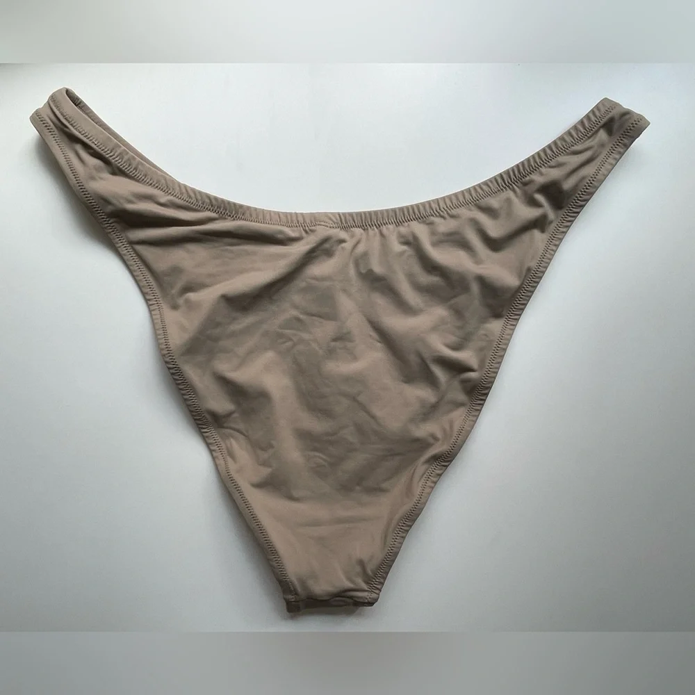 Skims Recycled Swim Cheeky Tanga Bikini Bottom in Desert Sz 3X NWT